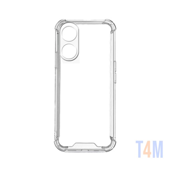 Silicone Hard Corners Case for Oppo A17 Transparent